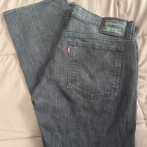 Levi's Men's Dark Gray Straight Jeans